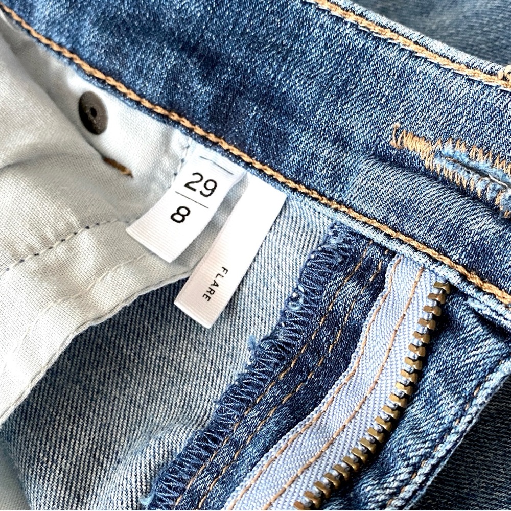 Loft Medium Wash Flare Bootcut Jeans Women’s Size 29/8 - Picture 8 of 13